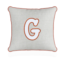 APPLIQUE MONOGRAM SQUARE PILLOW – WinnieHarper